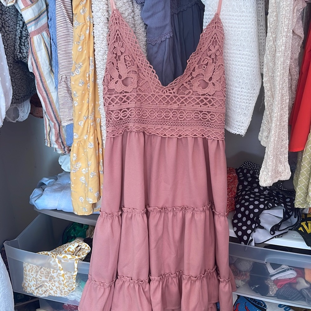 Pink lace Dress